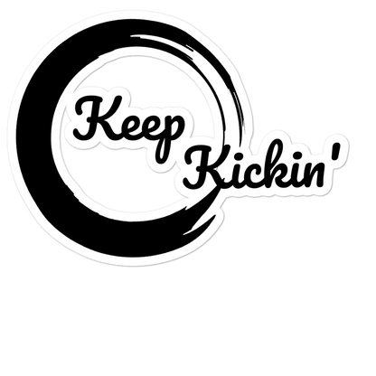 Keep Kickin' Sticker - $ecure1