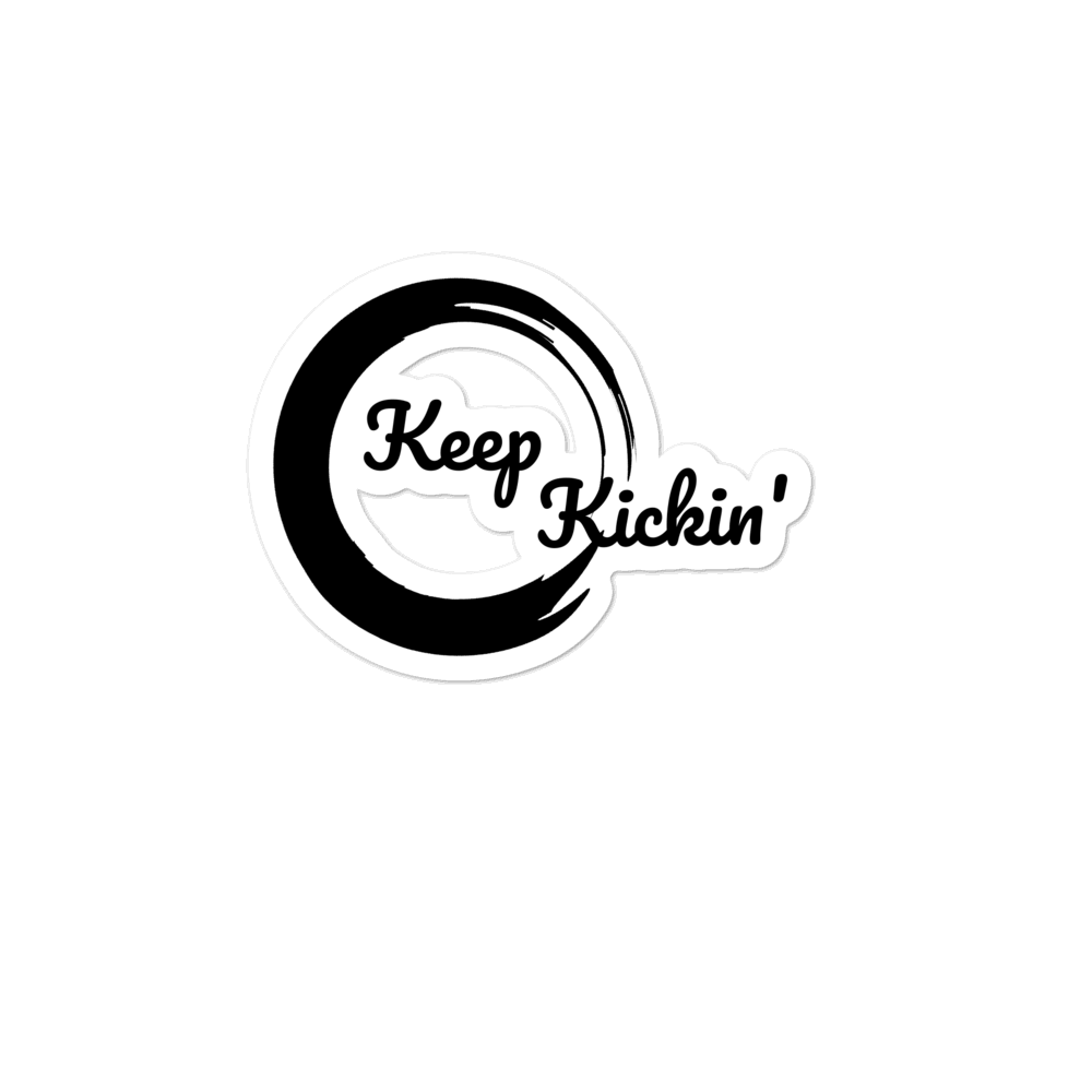 Keep Kickin' Sticker - $ecure1