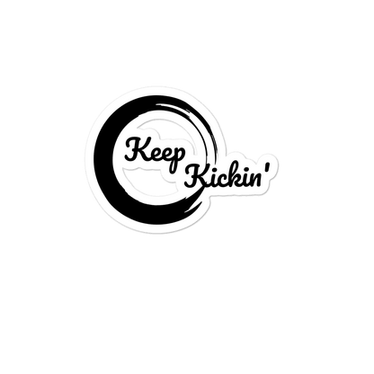 Keep Kickin' Sticker - $ecure1